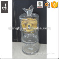 China Wholesale High Quality storage glass jar with lid